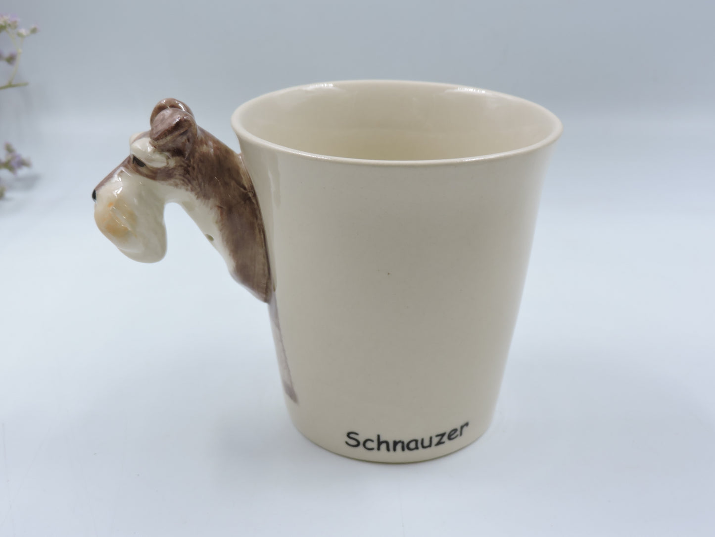 Loyal Schnauzer – Hand-Painted Ceramic Mug