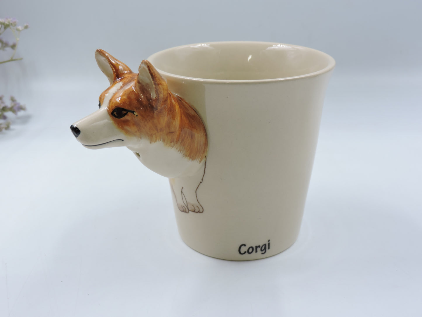 Corgi (Brown) – Hand-Painted Ceramic Mug