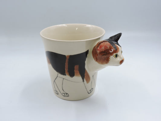 Calico Cat – Hand-Painted Ceramic Mug