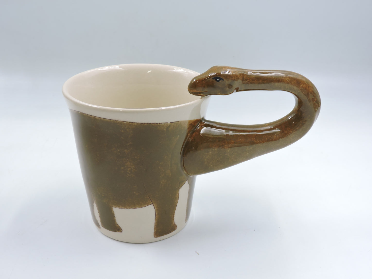 Dino Days – Handcrafted Apatosaurus Mug