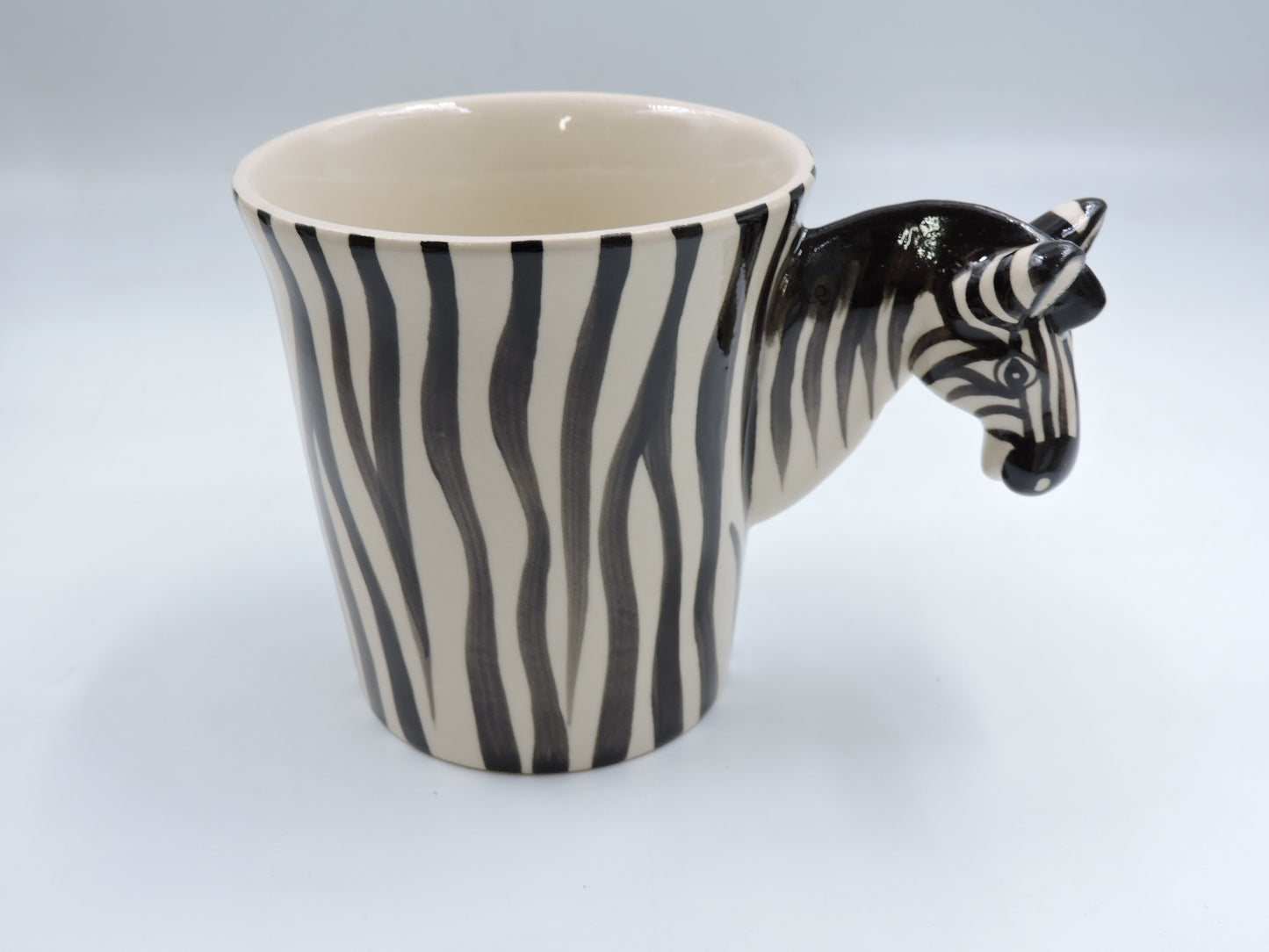 Zebra Whimsy – Hand-Painted Mini Mug
