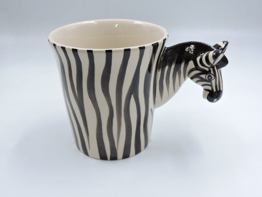 Zebra Whimsy – Hand-Painted Mini Mug