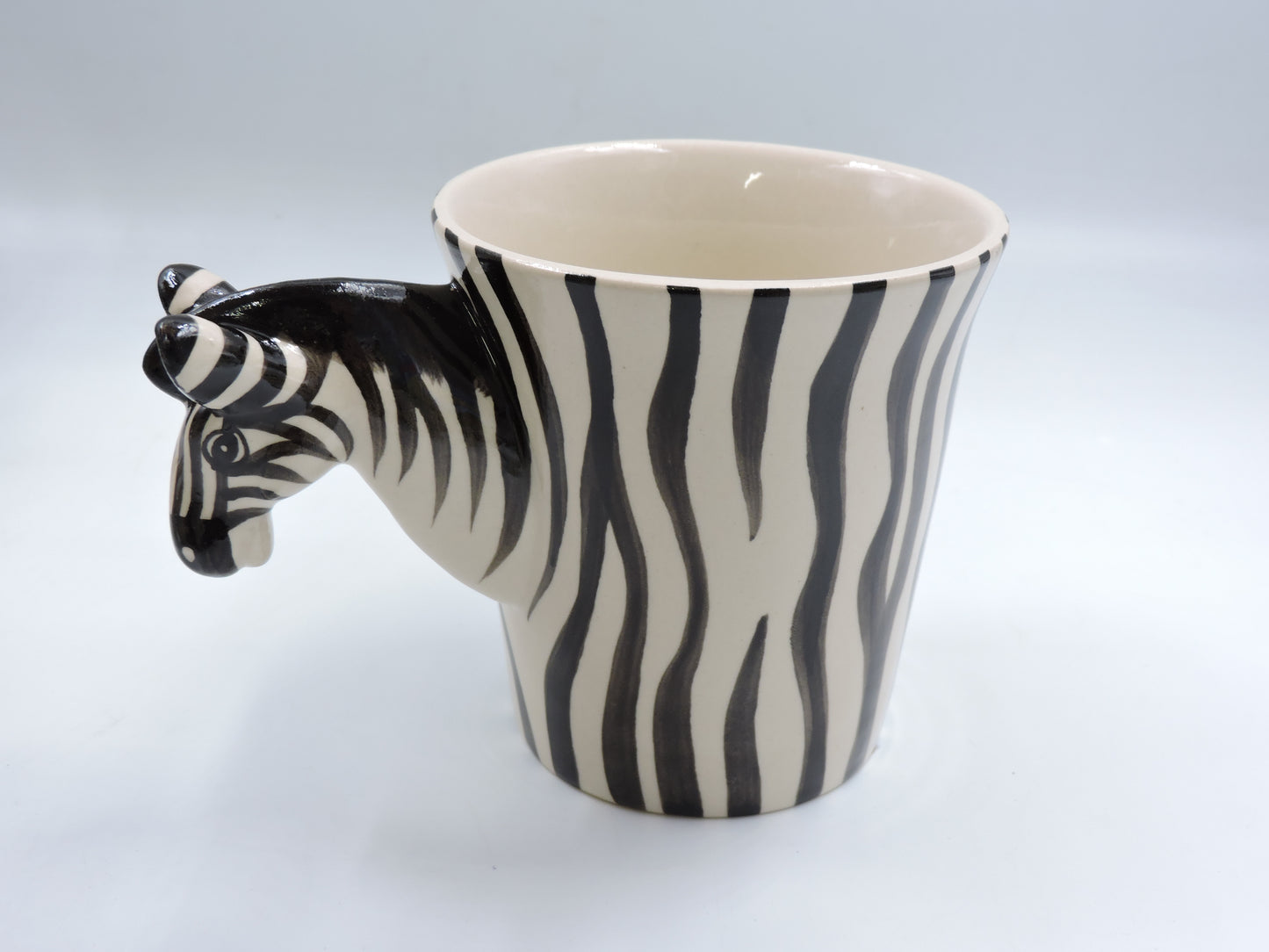 Zebra Whimsy – Hand-Painted Mini Mug