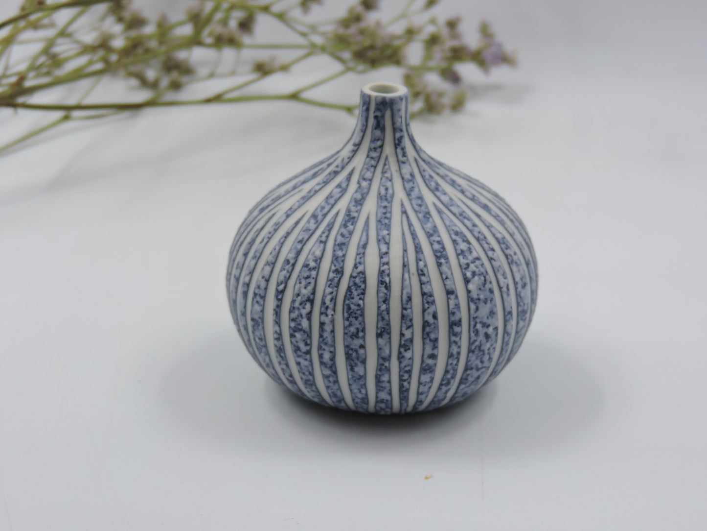 Coral – Blue Congo Tiny  Ceramic Bud Vase