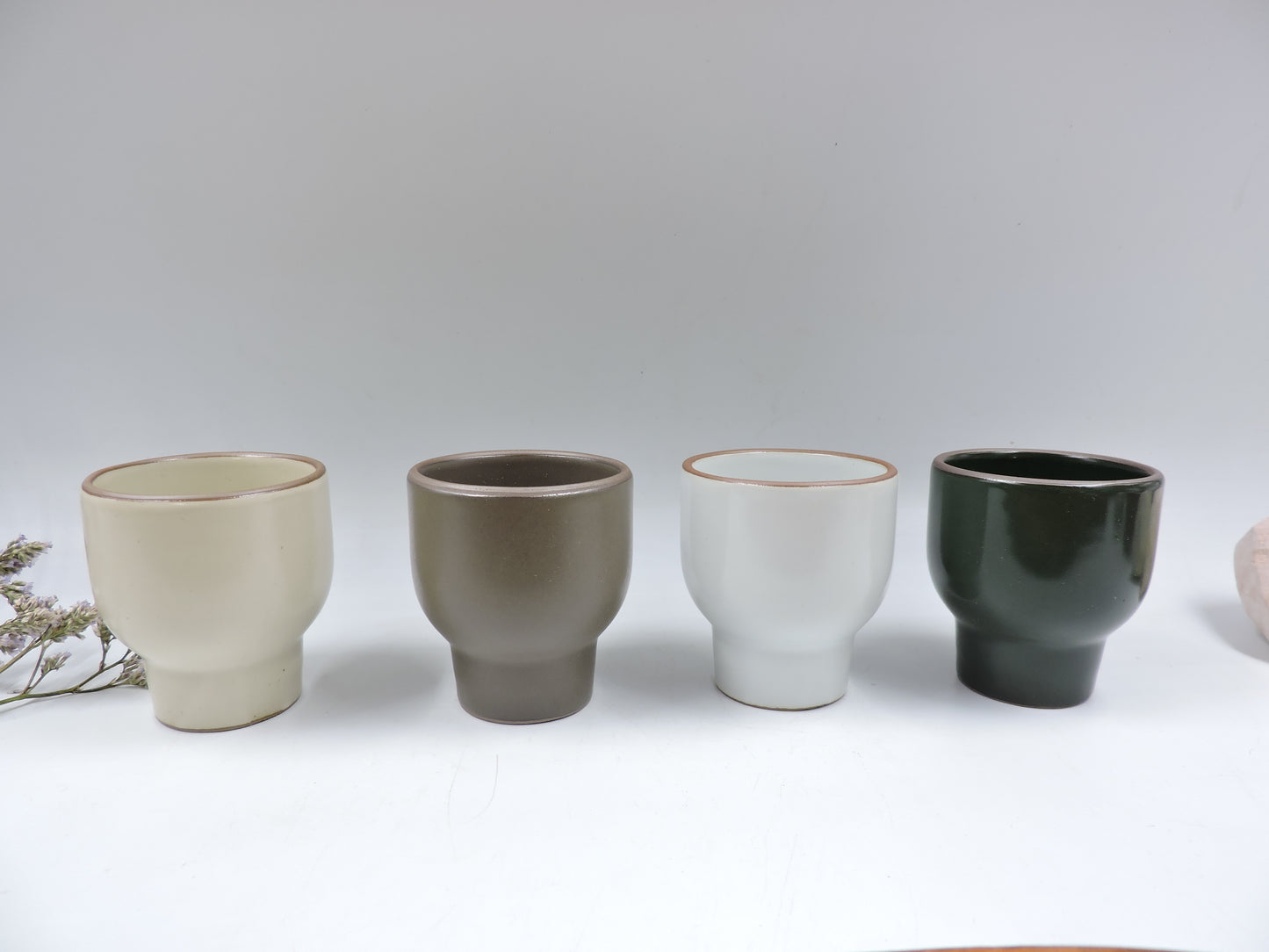 Korean Ceramic Espresso Cups – 4pc Set (70ml)