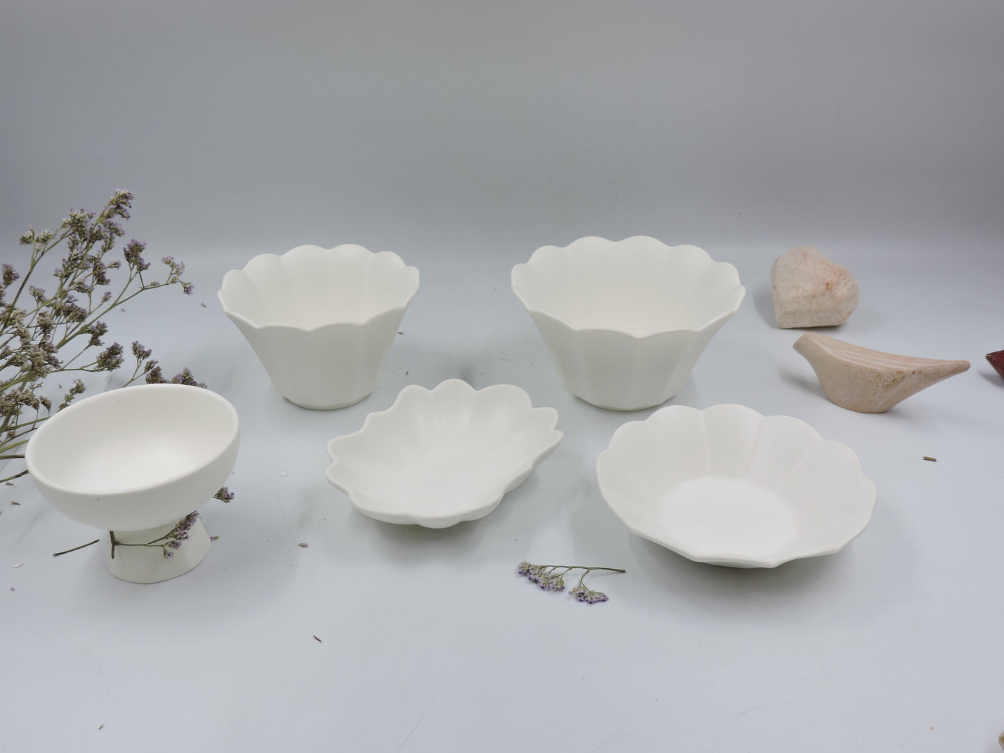 Korean style - 5-Piece Ceramic Dinnerware Set for One