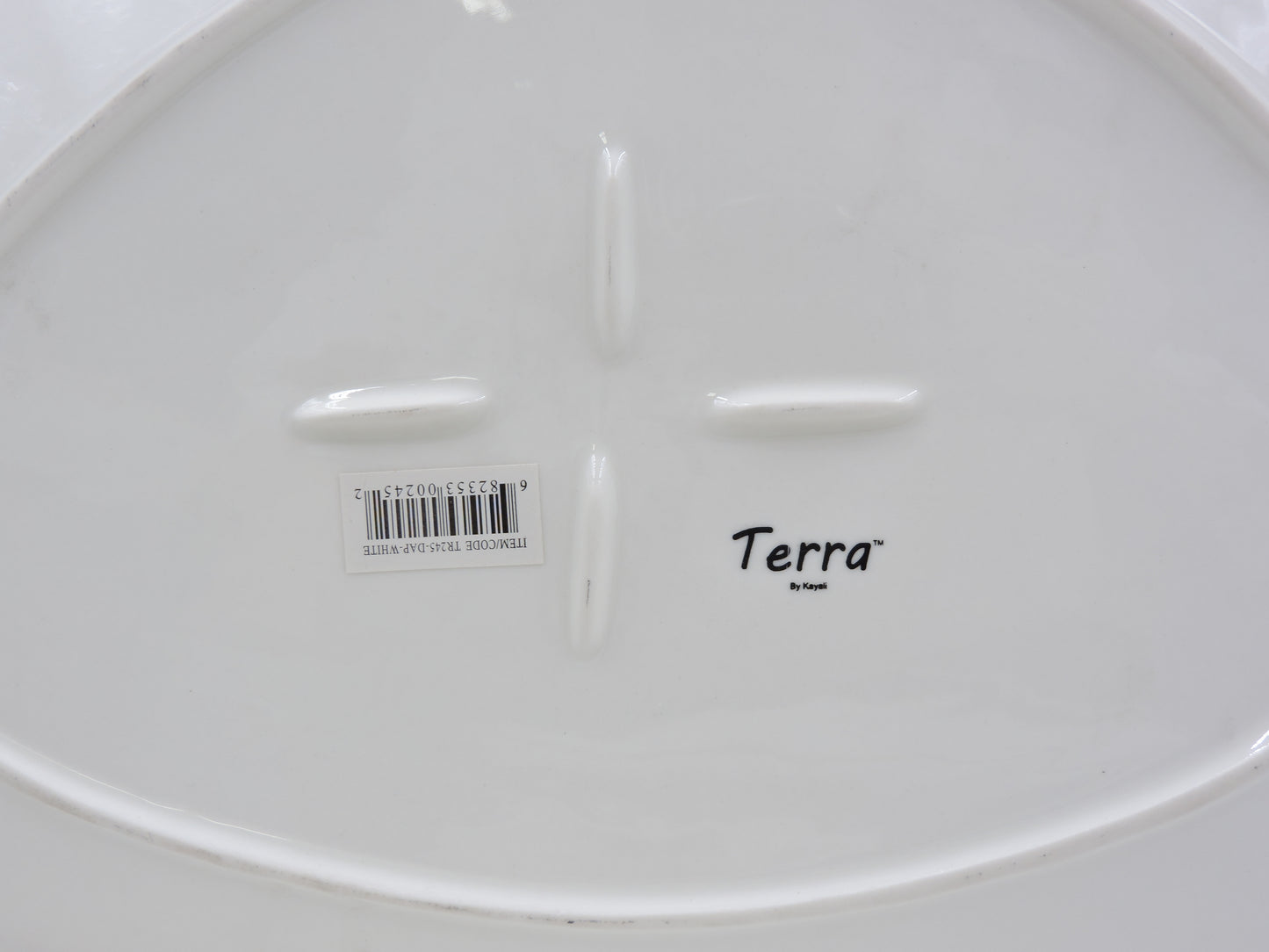 Terra 14.5" Triangular Plate Dap-White