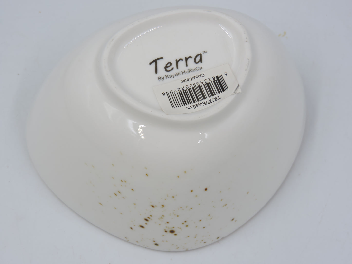 Terra 4.75 inch Oval Bowl Dap White