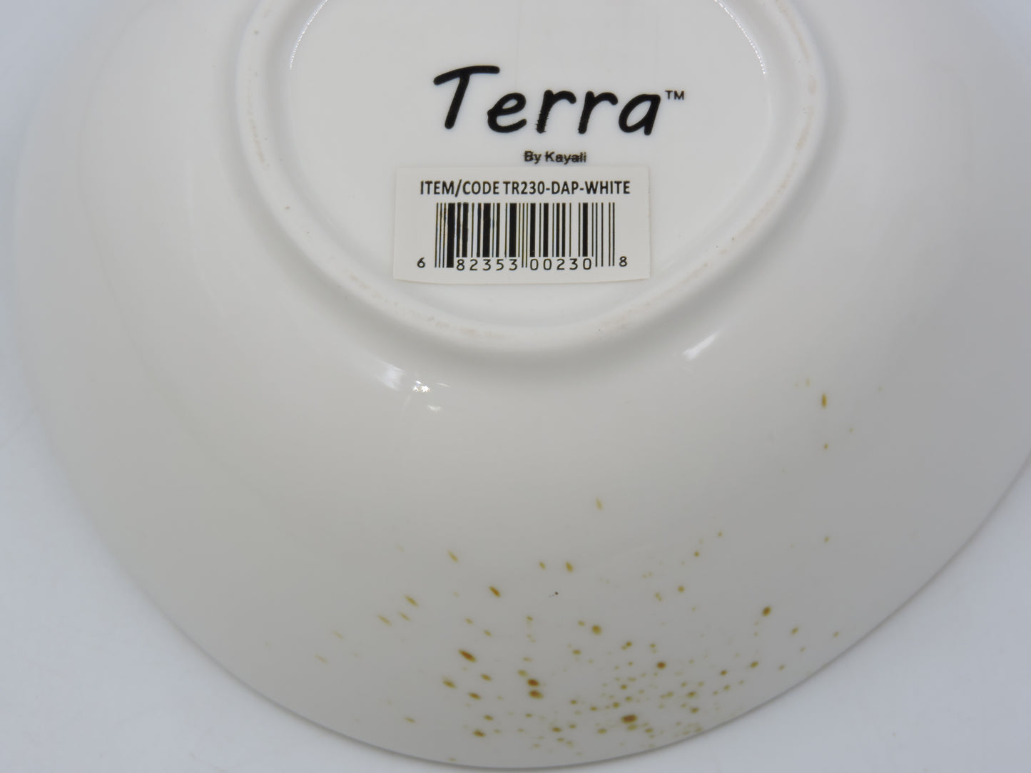 Terra Oval Bow 6” Dap White