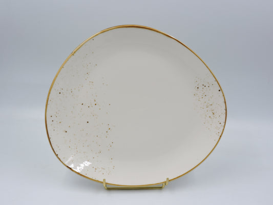 Terra Triangular Plate – White, 11.25"