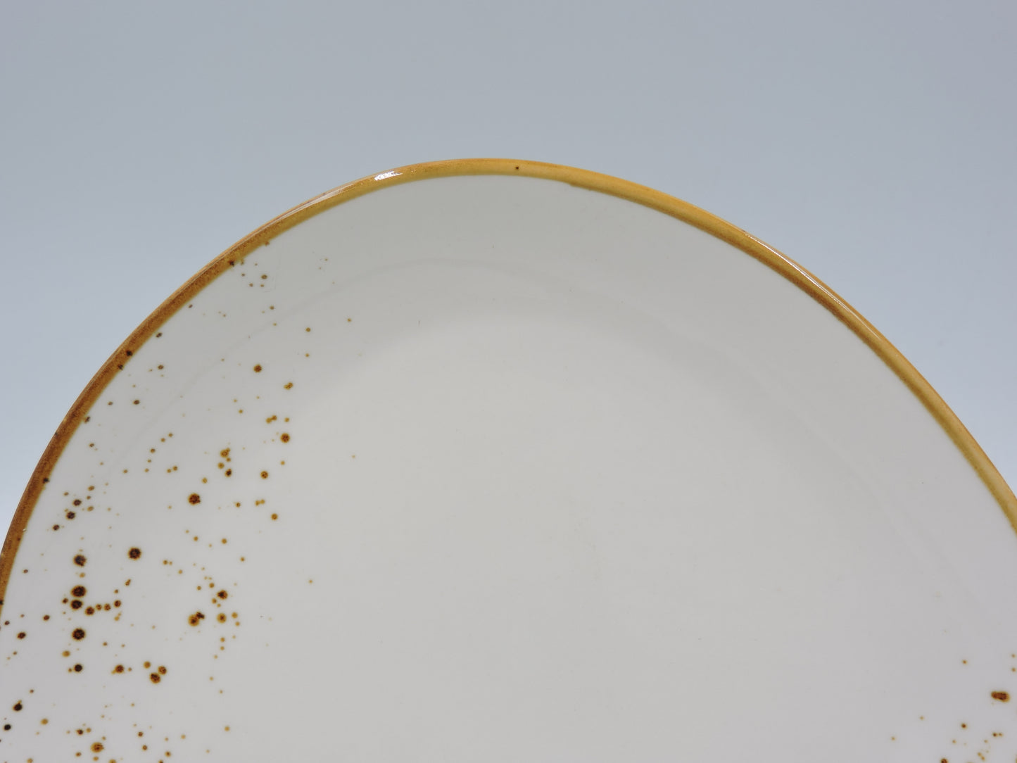 Terra Triangular Plate – White, 8.5"