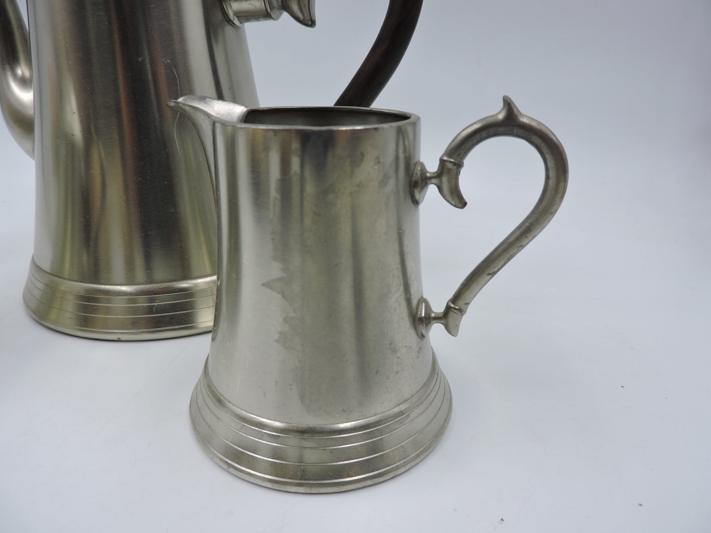 Vintage Pewter Metawa Holland Pot, Sugar Bowl, Jug
