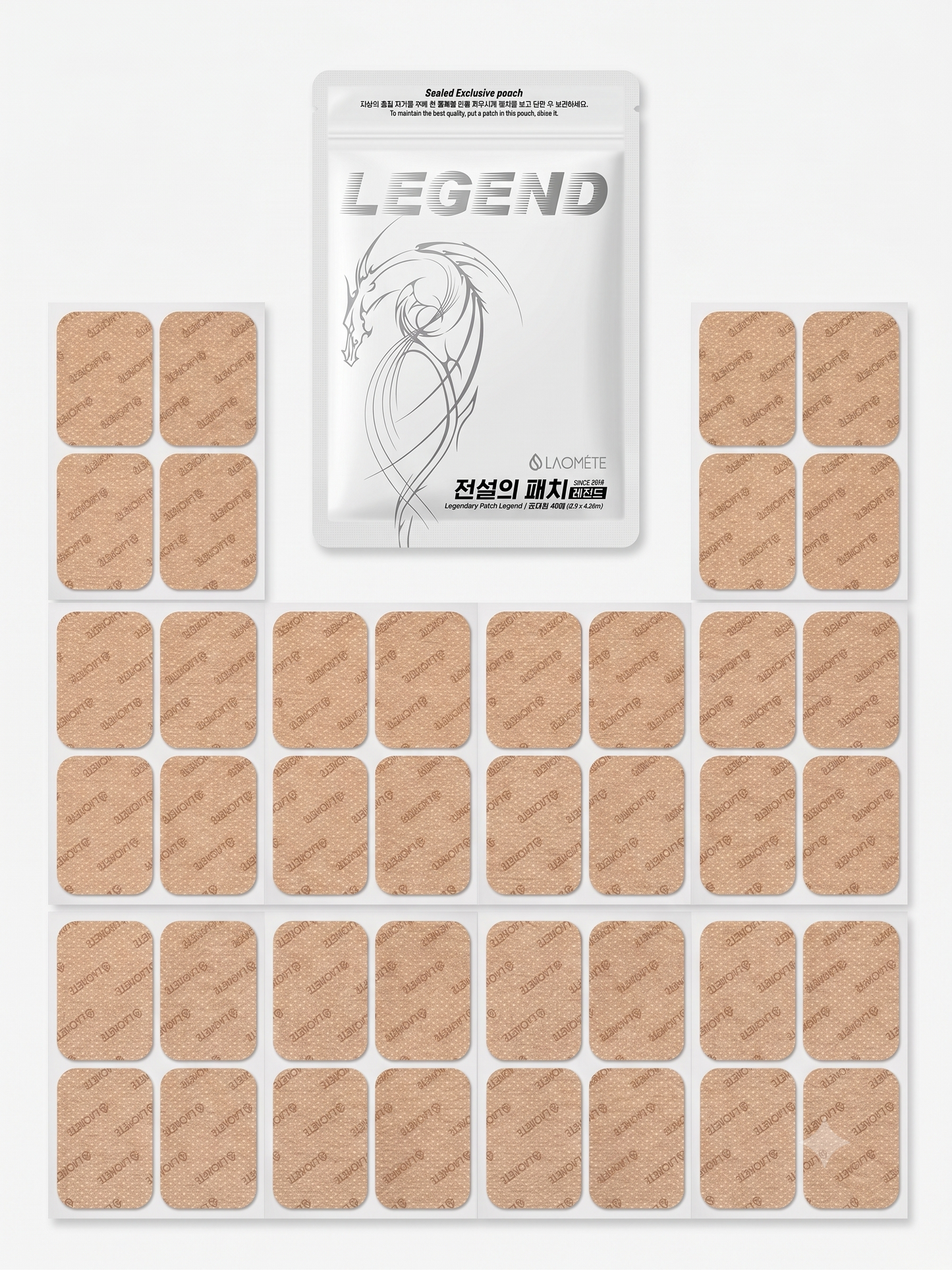 Laomete Legend Patch 40 Patches (5.9 × 4.2 cm)