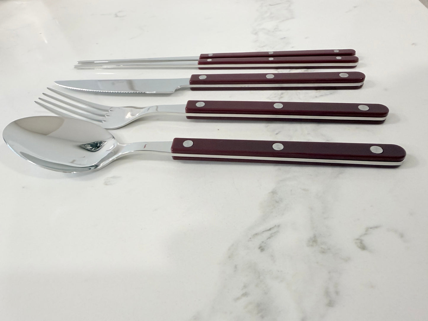 Maison Objet Premium Cier Farbe Cutlery Burgundy
