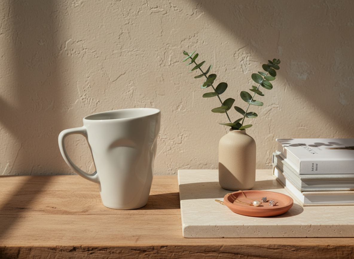 TASSEN Coffee Mug with Handle, Tasty Face