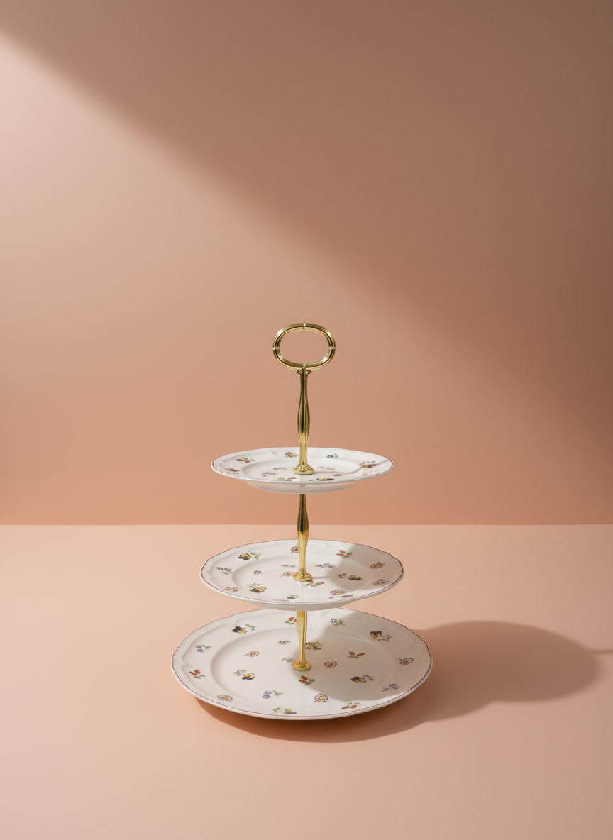 Villeroy and boch Petite Fleur 3 Tired Server #1480