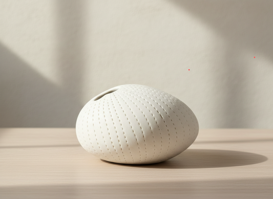 Pebble Mini Handcrafted Porcelain Bud Vase (159WH13)