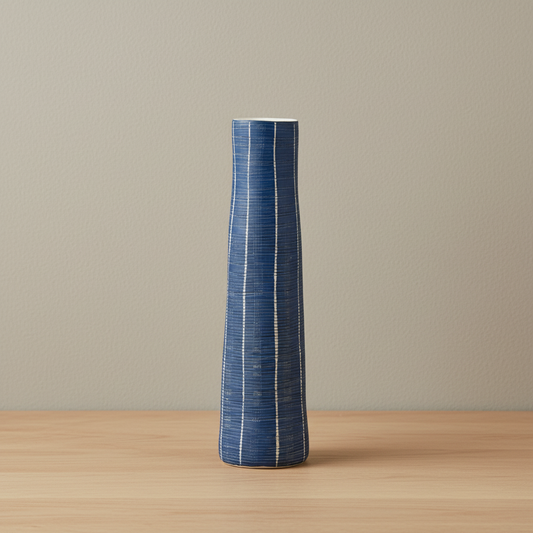 Koza M-Handcrafted Porcelain Vase (1159W22BLUE)