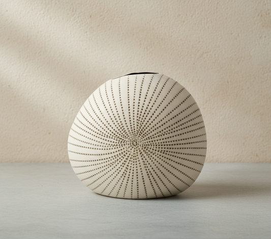 Diva Round Mini Handcrafted Porcelain Bud Vase (226W23)