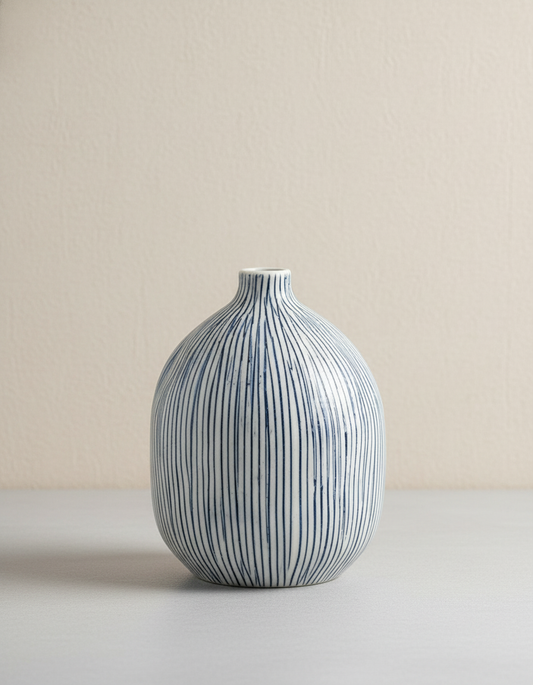 1415W27 GUGU SAG S-Handcrafted Porcelain Bud Vase