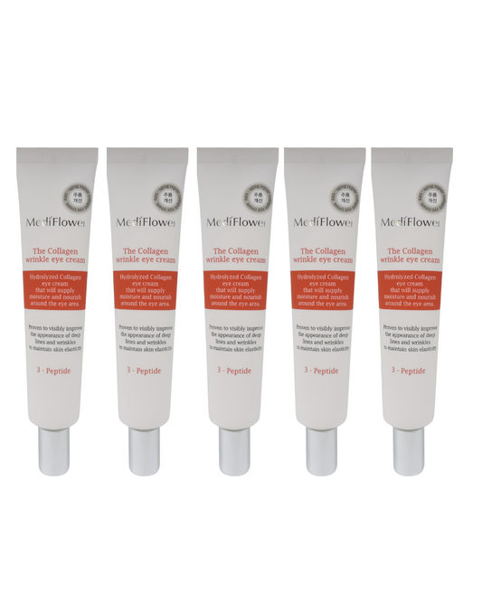 MediFlower Collagen Wrinkle Eye Cream, 40ml (Set of 5)