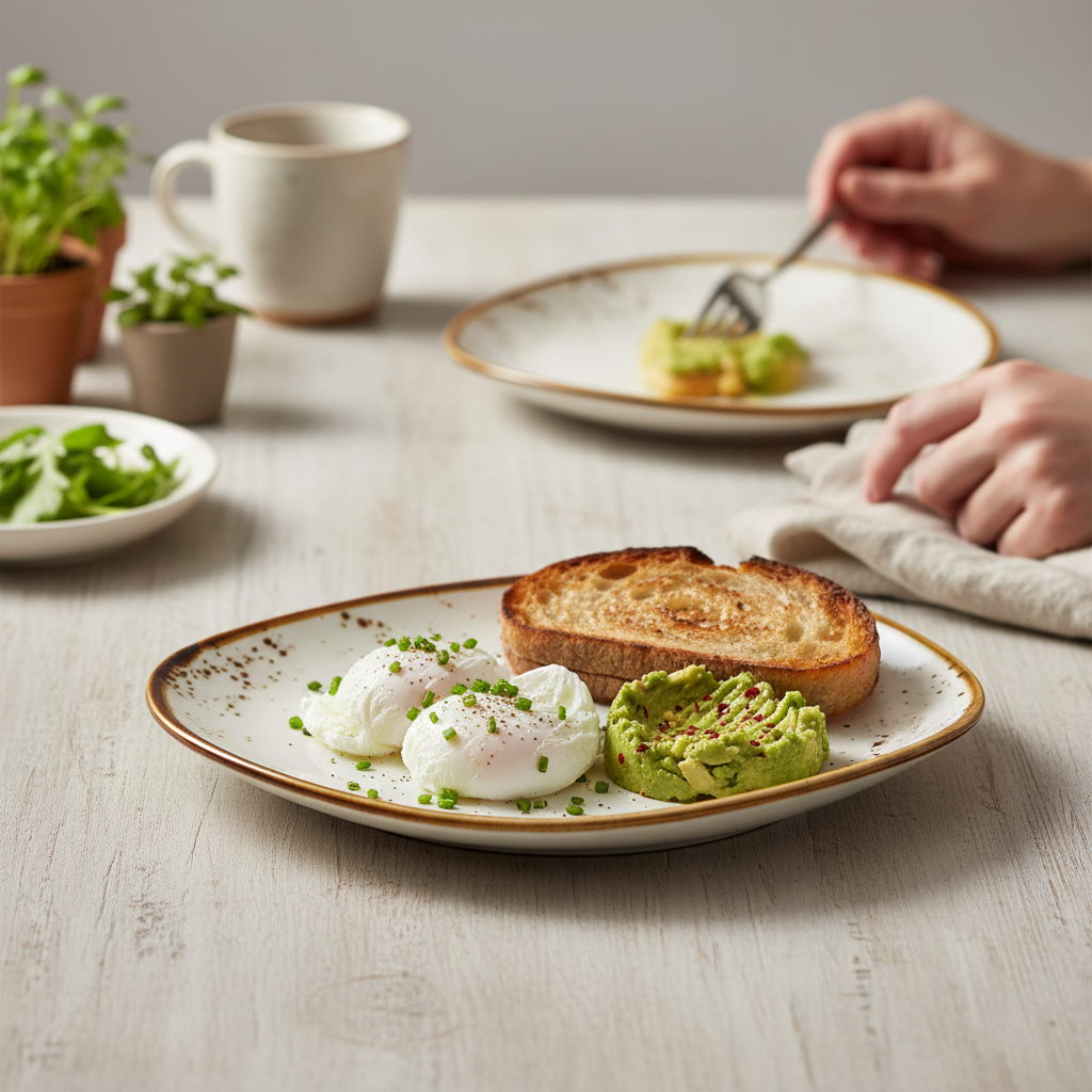 Terra Triangular Plate – White, 8.5"