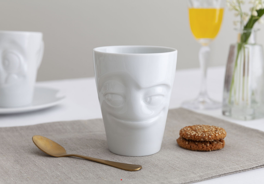 TASSEN Coffee Mug with Handle, Impish Face