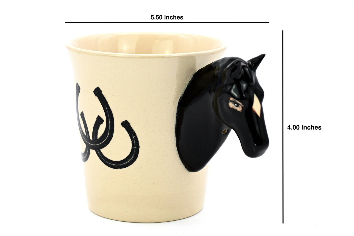 Zebra & Stallion – Hand-Painted Mug Duo