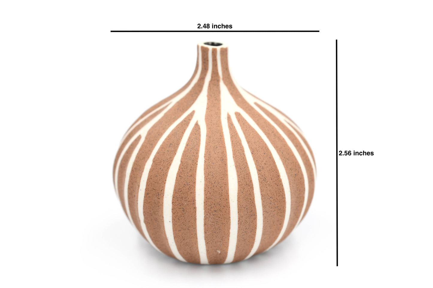 Congo Tiny S-Handcrafted Porcelain Bud Vase (192TERRA)