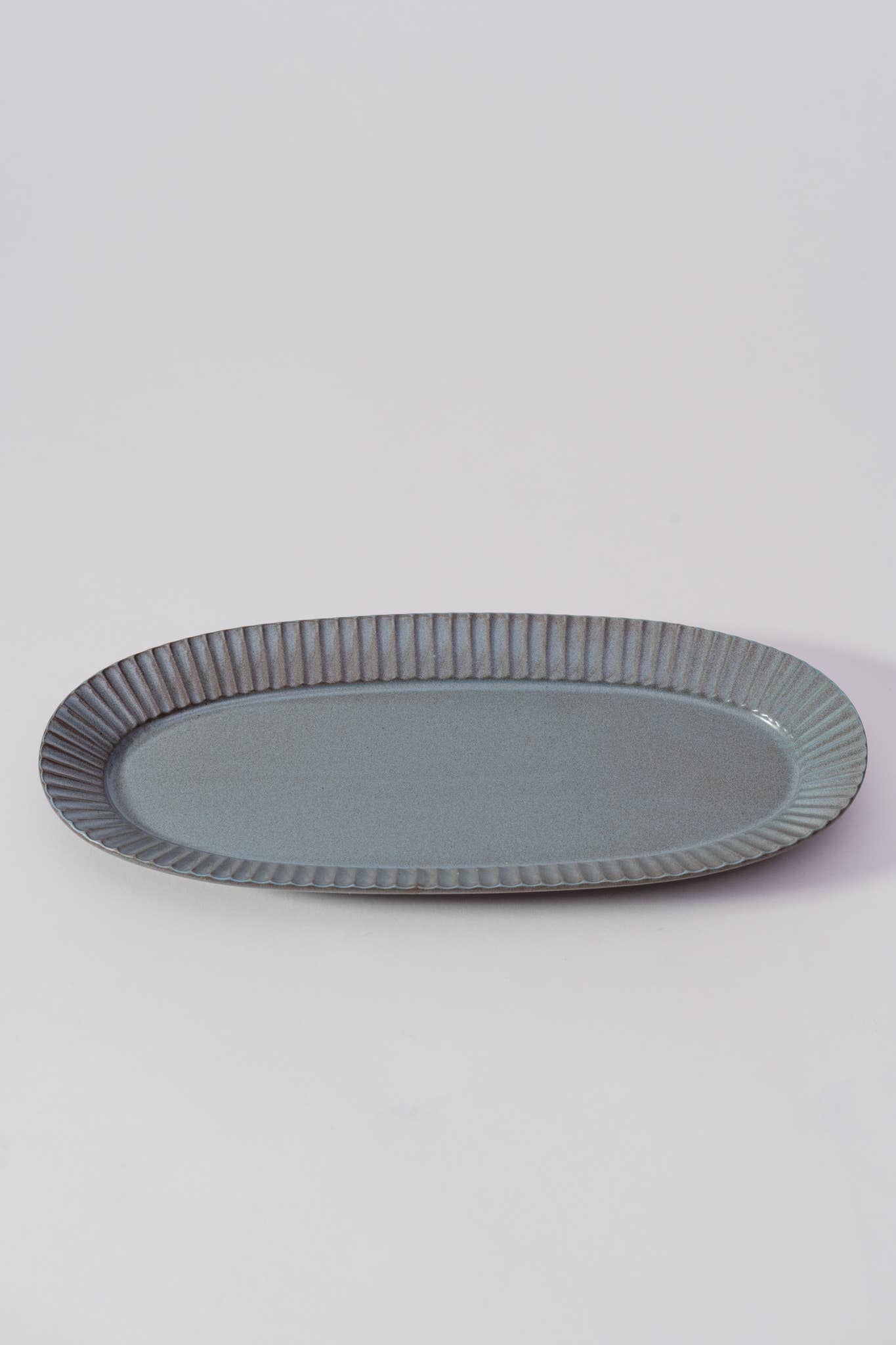 Kachosen Oval Platter With Folding-Fan Pattern Large