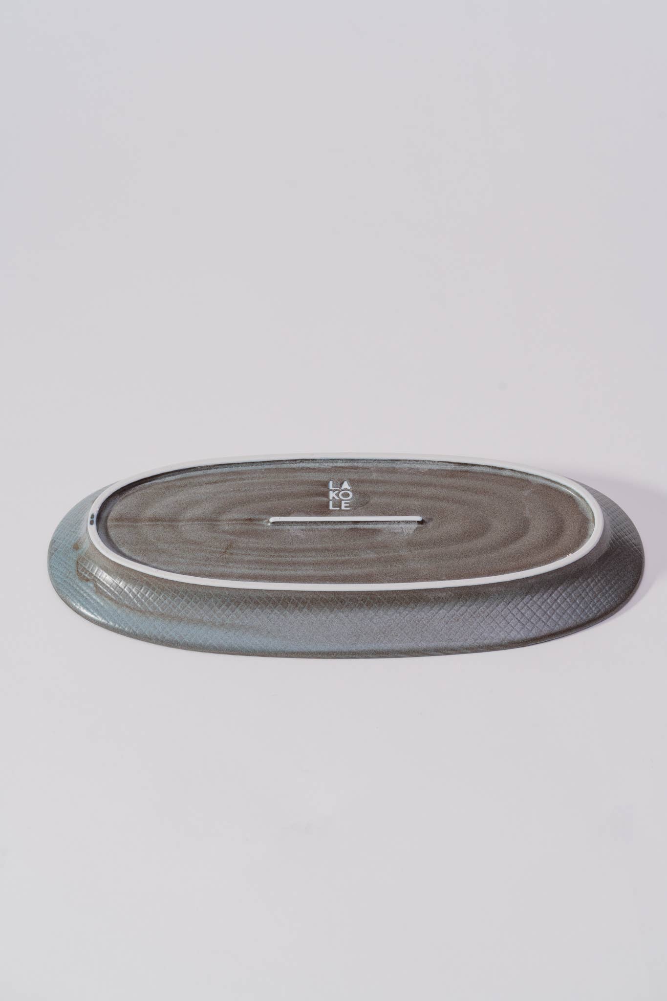 Kachosen Oval Platter With Folding-Fan Pattern Large