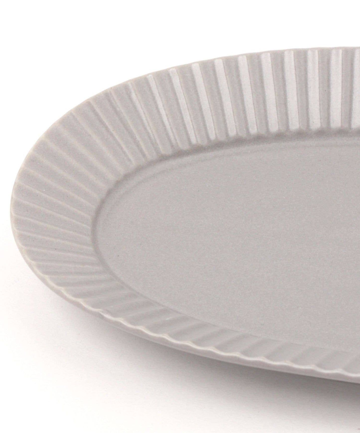 Kachosen Oval Platter With Folding-Fan Pattern Large