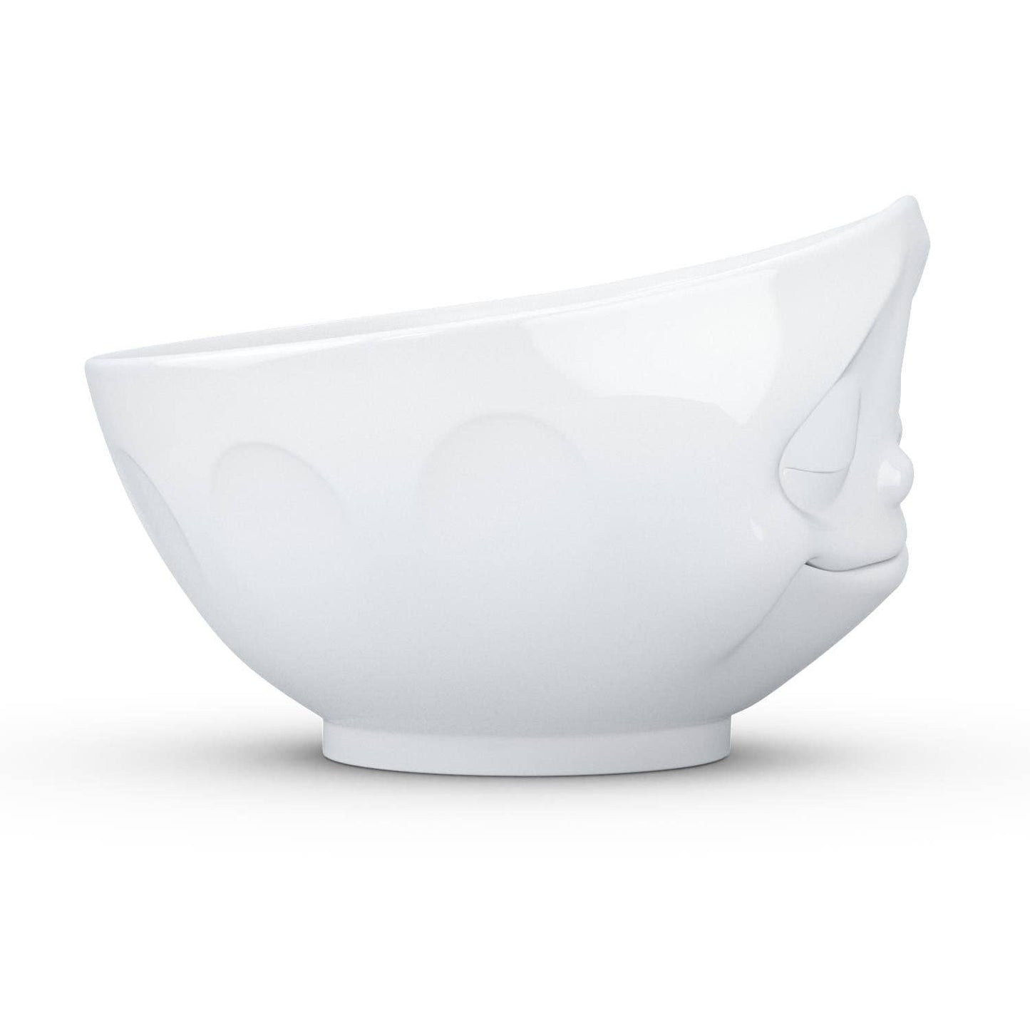 TASSEN 16 Oz. Bowl, Happy Face, White
