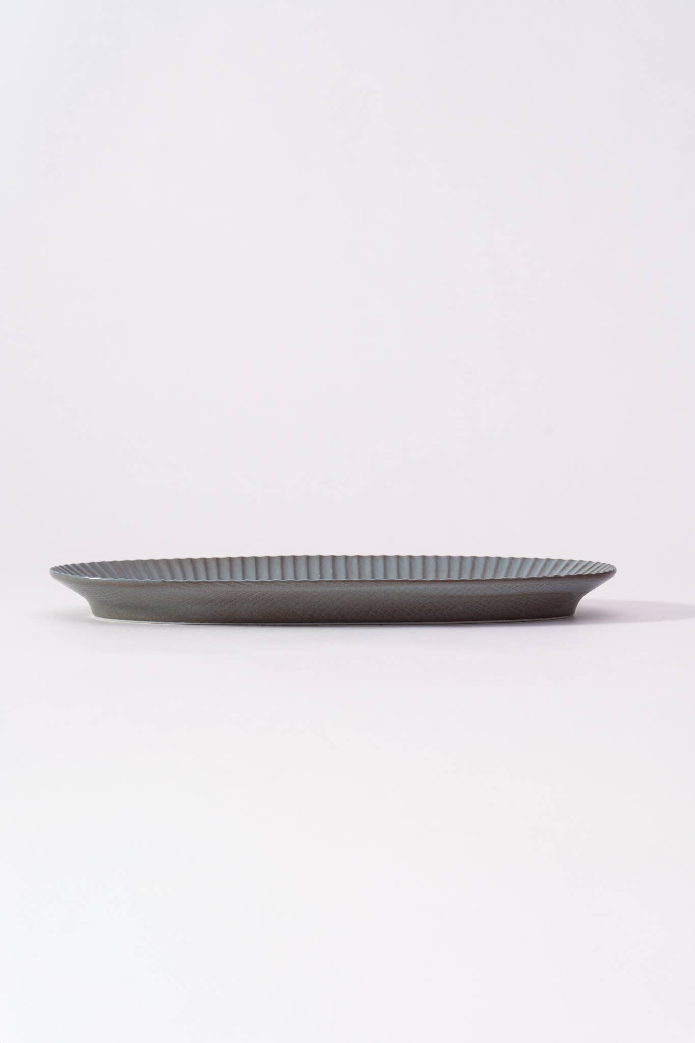 Kachosen Oval Platter With Folding-Fan Pattern Large
