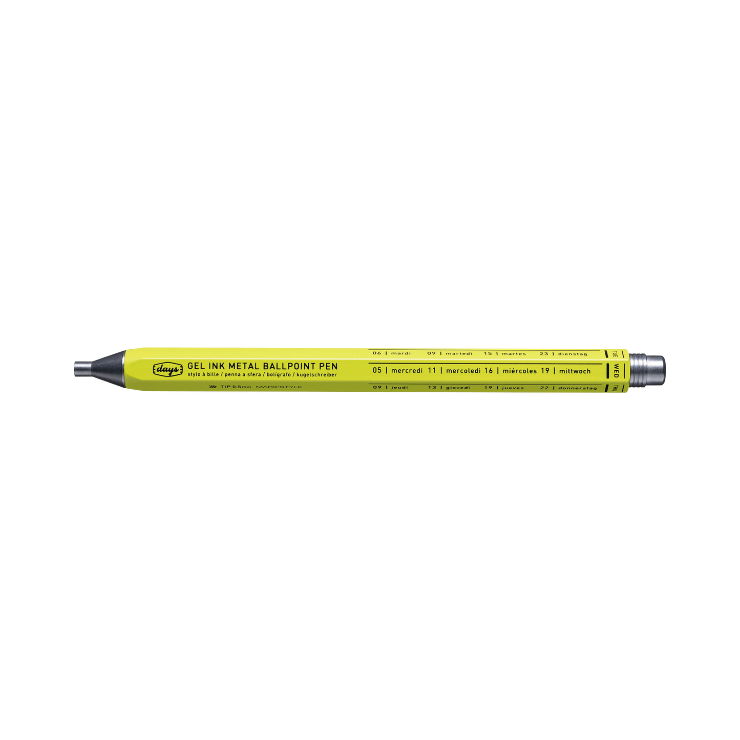 MARK'STYLE Days Aluminum Gel Pen 0.5mm