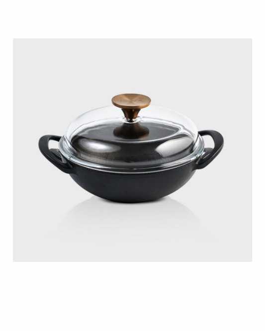 BEKA Seasoned Cast Iron Aladdin Pot with Lid (18cm)
