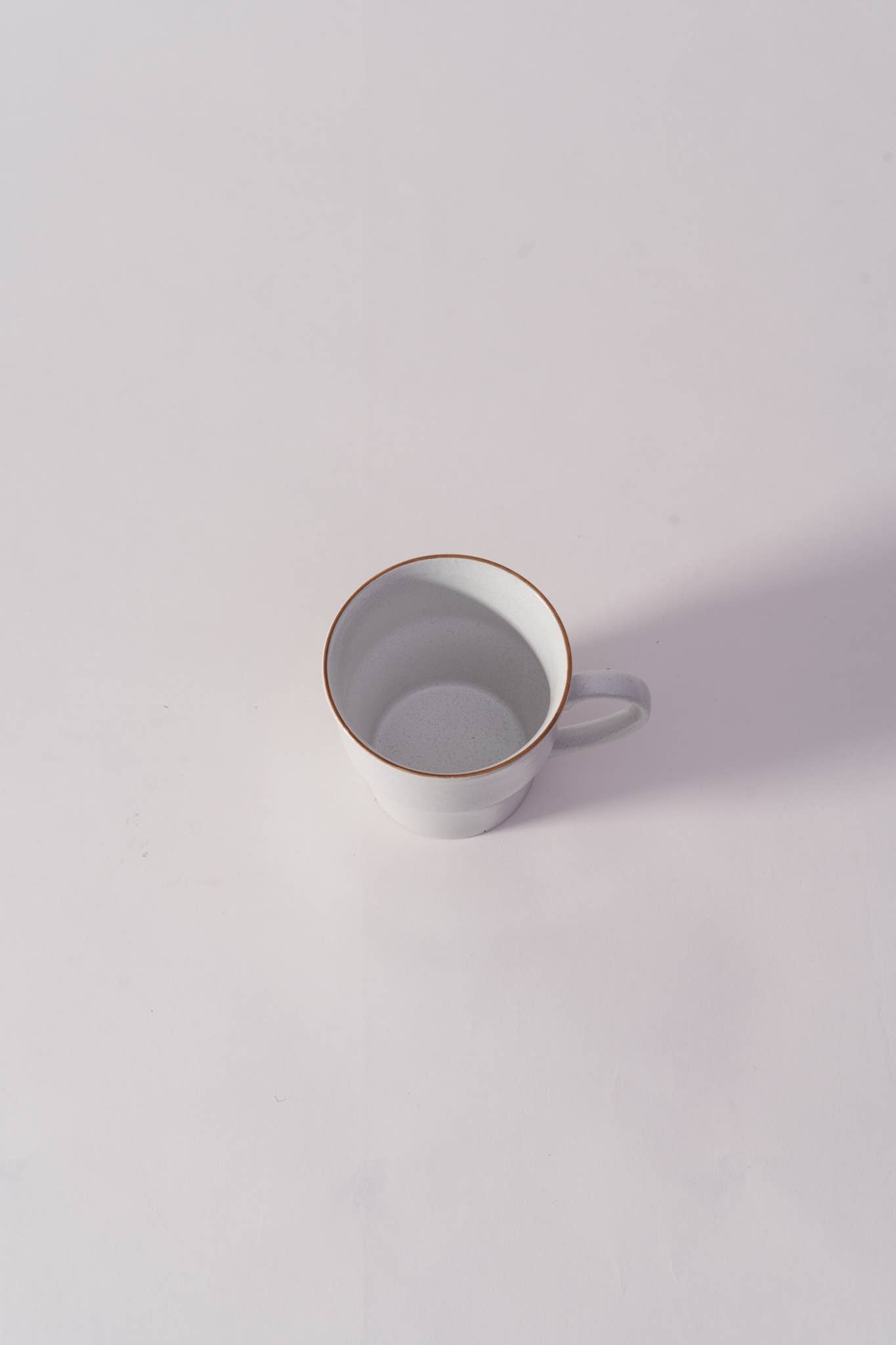 Mino Ware Colored Rim Mug White