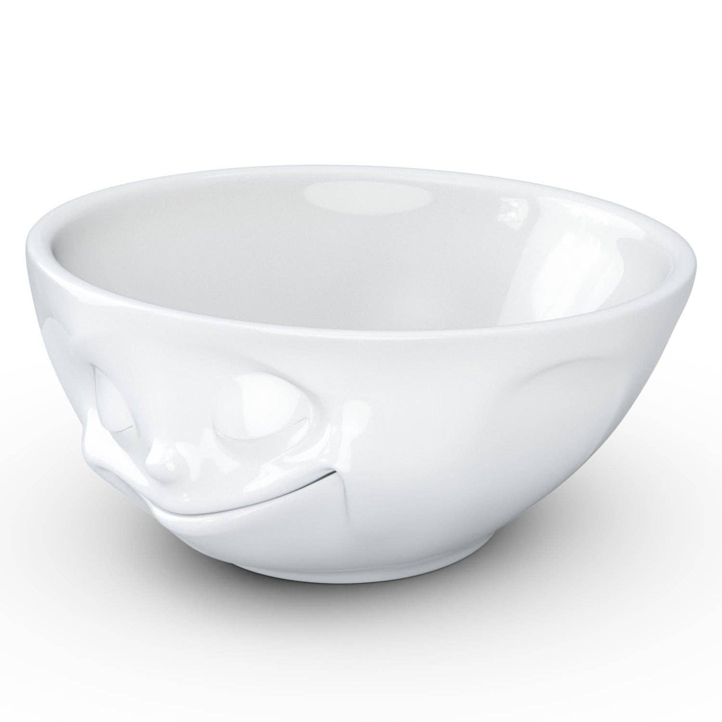 TASSEN 11 Oz. Bowl, Happy Face, White