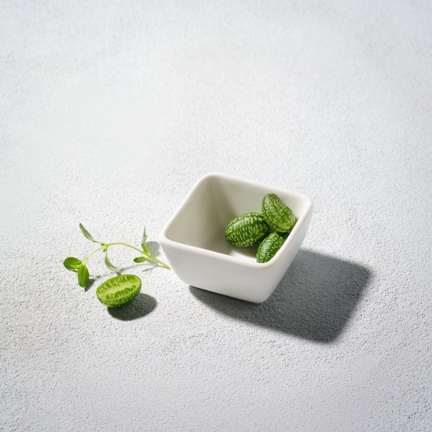 Vikko Lightning White Deep Square Sauce Dish – 2.5"