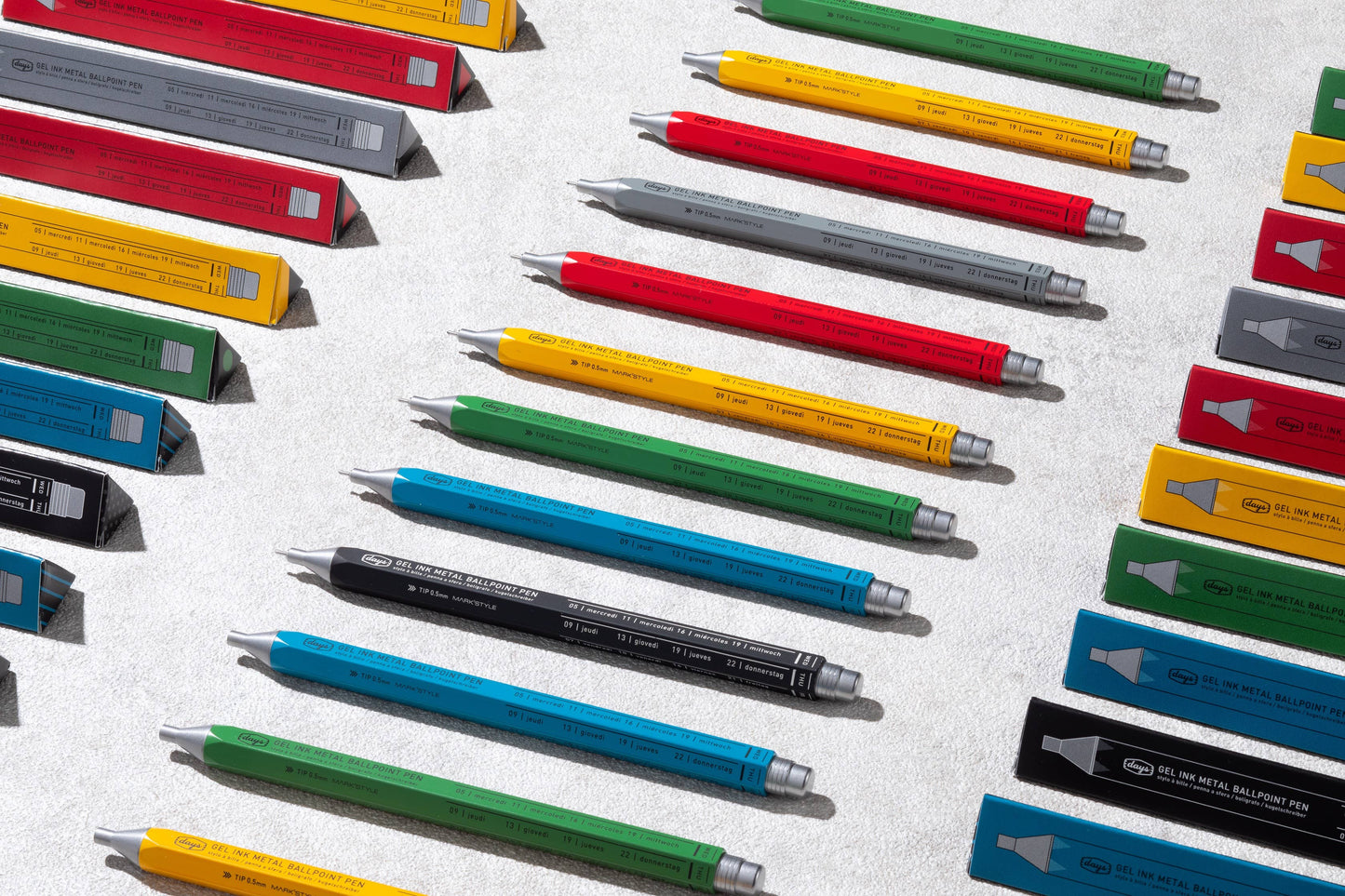 MARK'STYLE Days Aluminum Gel Pen 0.5mm