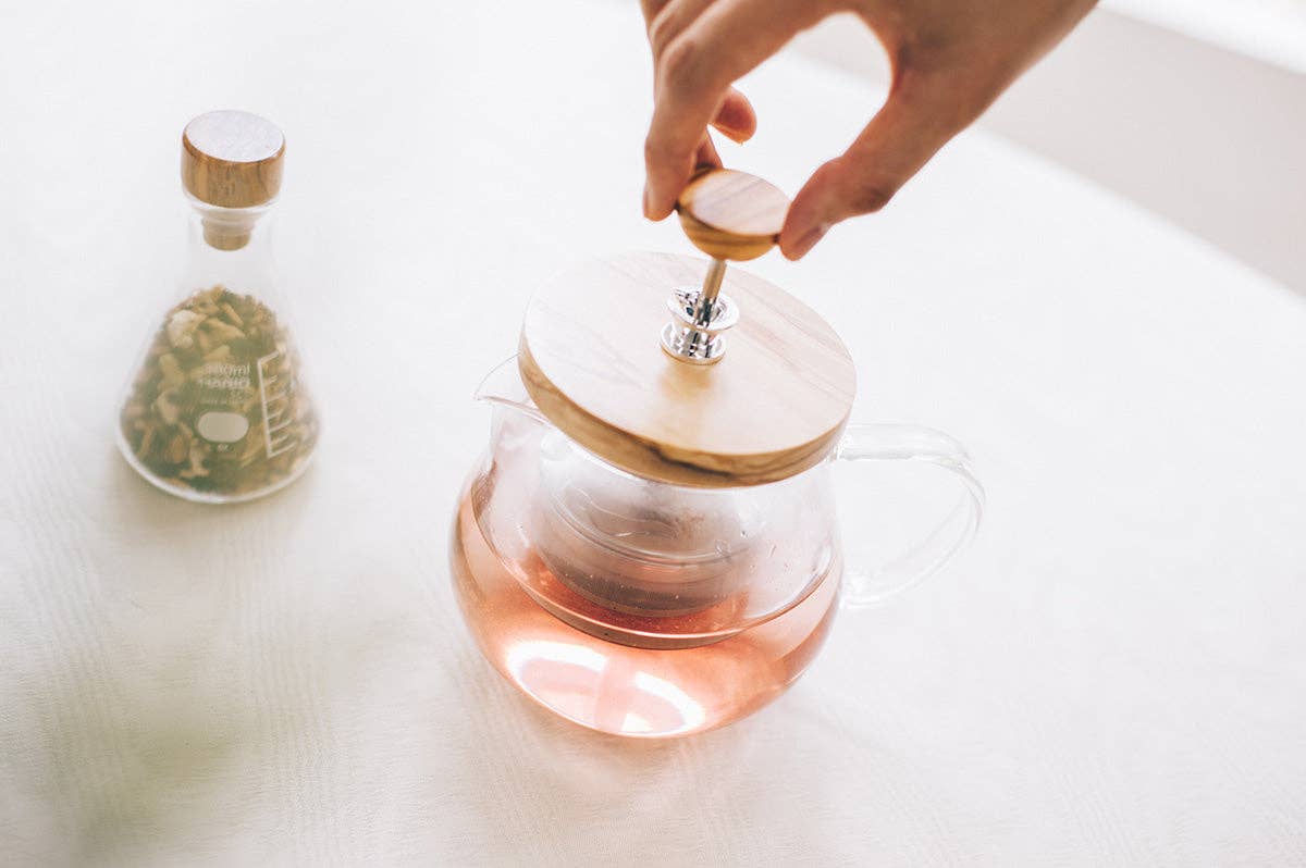 "Teaor" Tea Maker Olive Wood
