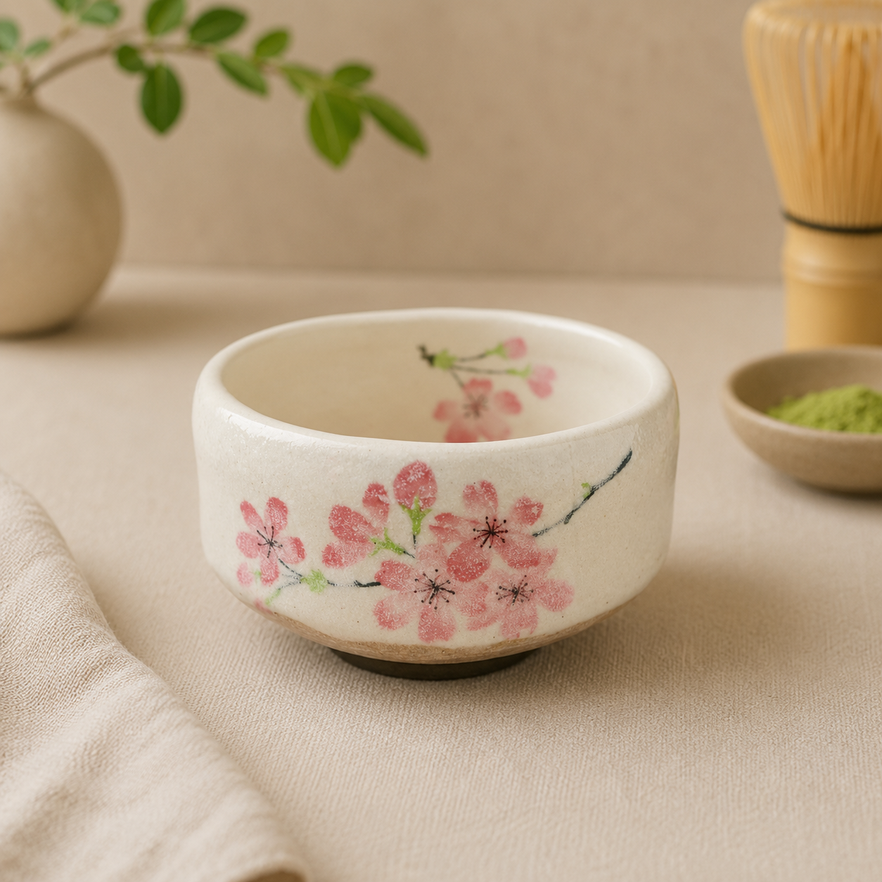 Shiro Cherry Blossom Matcha Bowl (8oz)