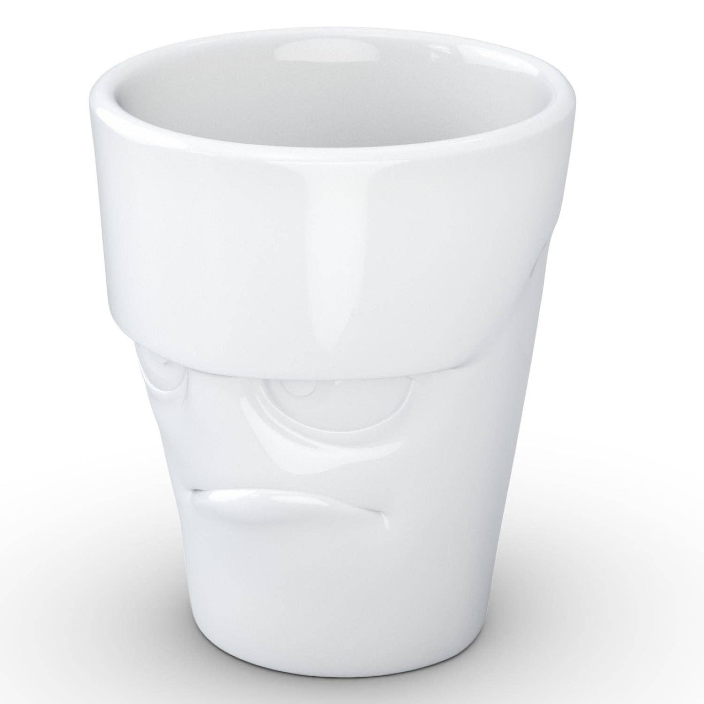 TASSEN Coffee Mug with Handle, Grumpy Face