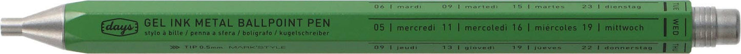 MARK'STYLE Days Aluminum Gel Pen 0.5mm