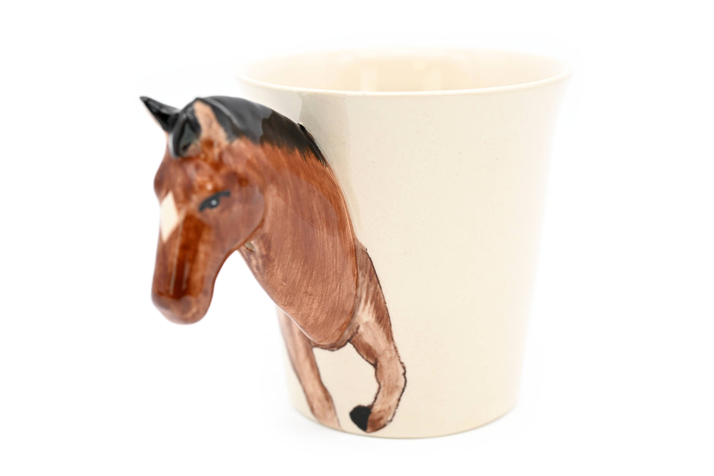 Horse Mug 10 oz Hand-Painted Ceramic Mug (MUG120)