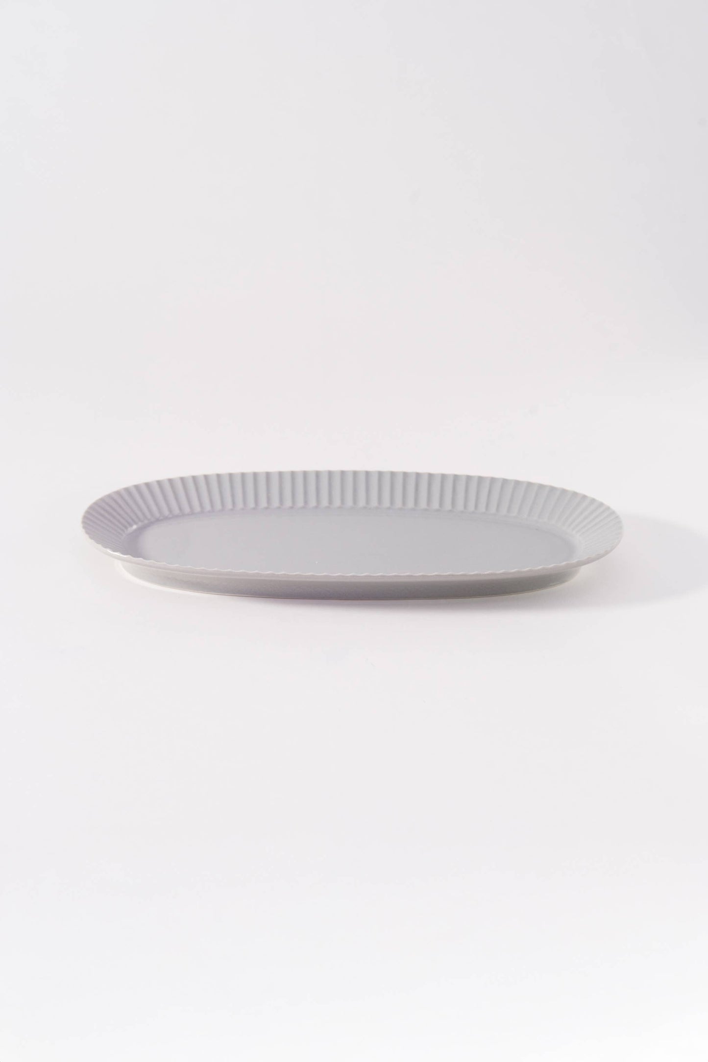 Kachosen Oval Platter With Folding-Fan Pattern Large