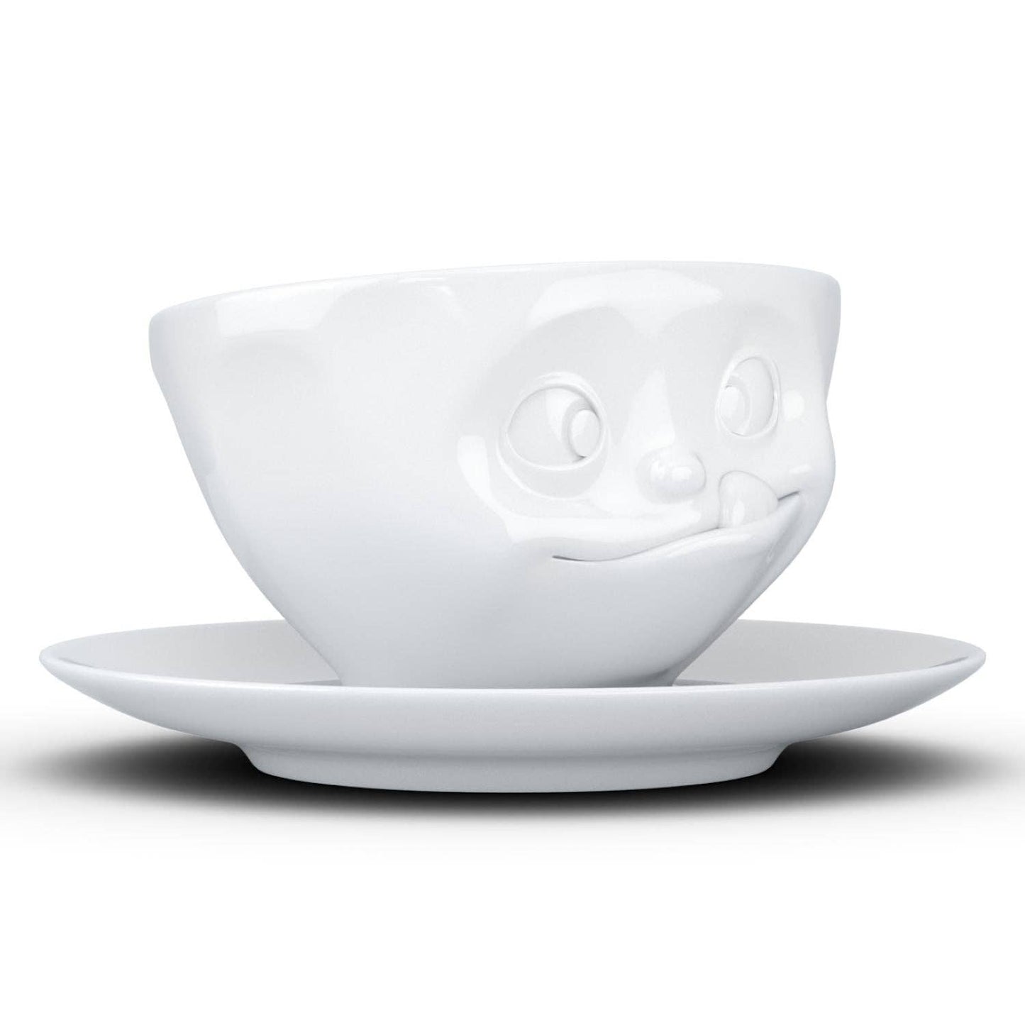 TASSEN Coffee Cup with Saucer, Tasty Face