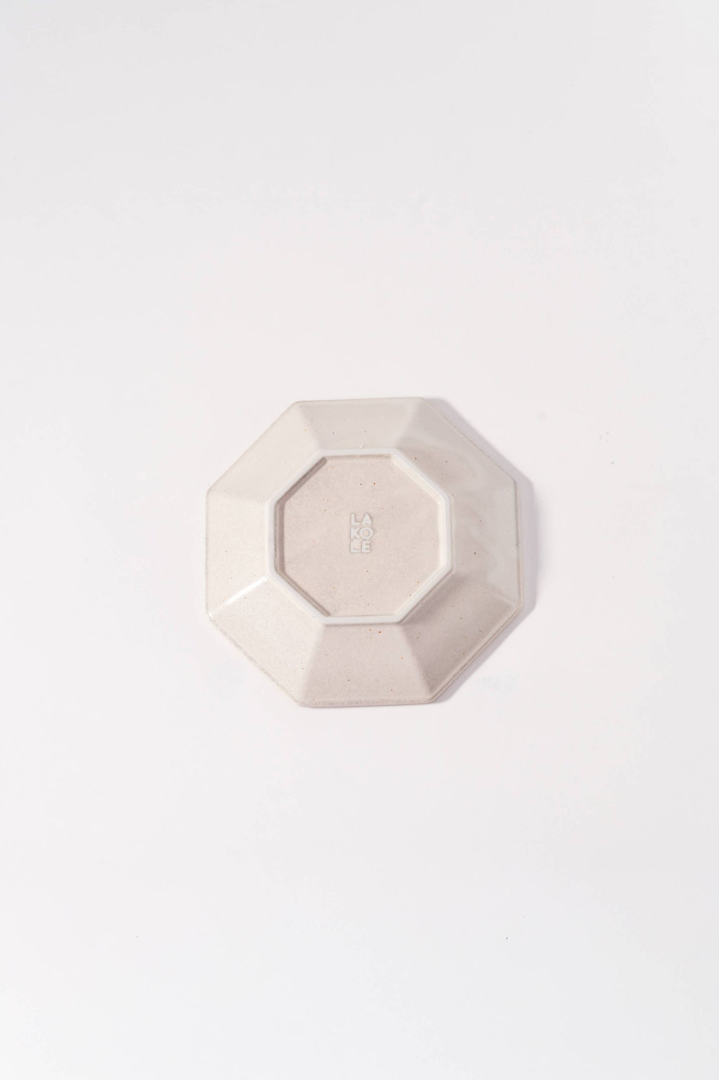Mino Ware Octagon  Plate Small Ivory