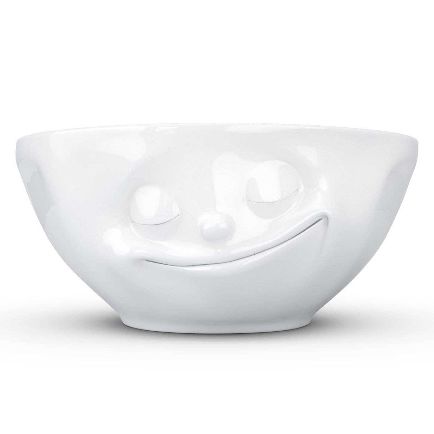 TASSEN 11 Oz. Bowl, Happy Face, White