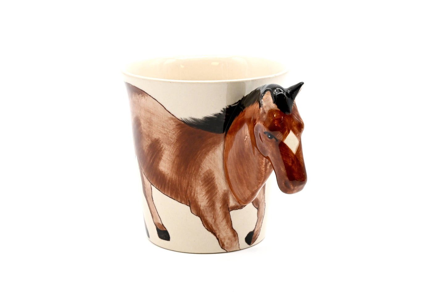 Horse Mug 10 oz Hand-Painted Ceramic Mug (MUG120)